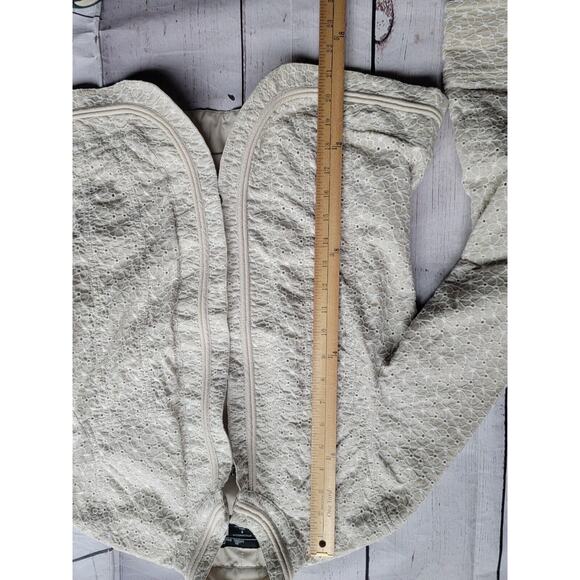 willi smith style #W55233 Flower Embroidered Cream Jacket Size S. - Picture 7 of 10